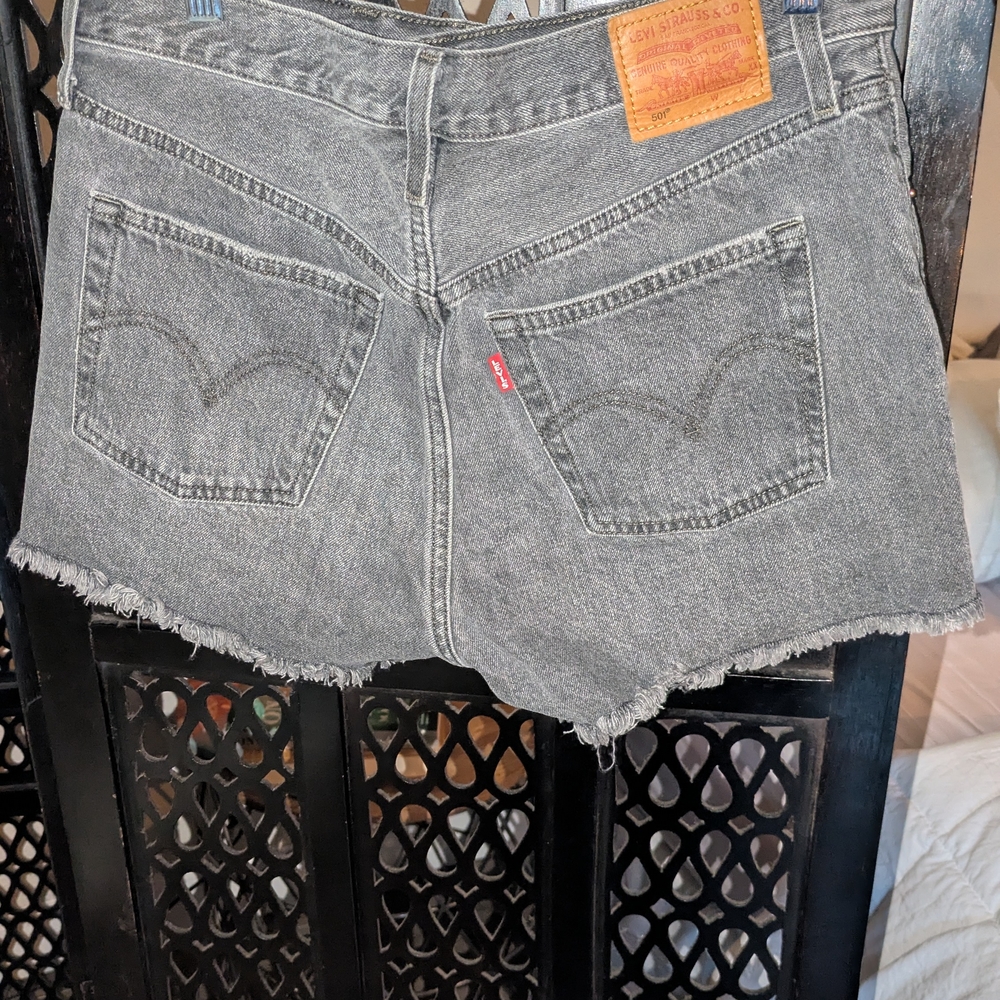 Levi's Women's Gray Denim Shorts
